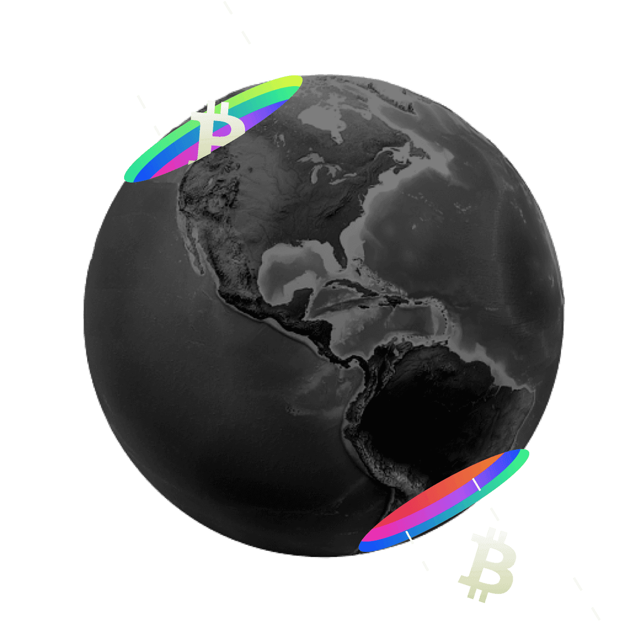 cryptocurrency world illustration