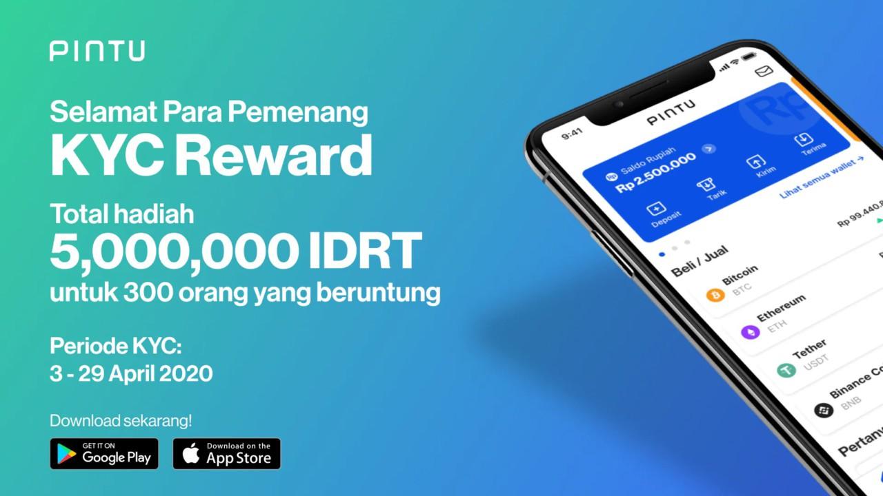 Gambar Pemenang KYC and Cashback Reward Periode 3-29 April 2020