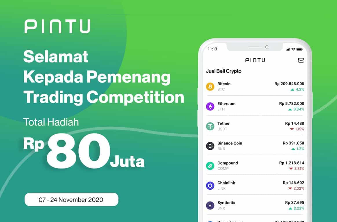 Gambar Pengumuman Trading Competition Periode 7-24 November 2020!