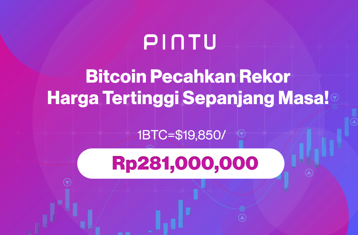 Gambar Bitcoin Resmi Pecah Rekor Harga Tertinggi Sepanjang Masa di $19,850