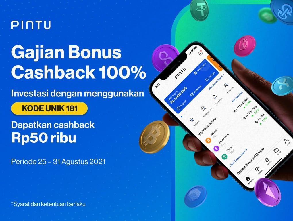 Gambar Gajian Bonus Cashback 100%! Gunakan Kode Unik 181!