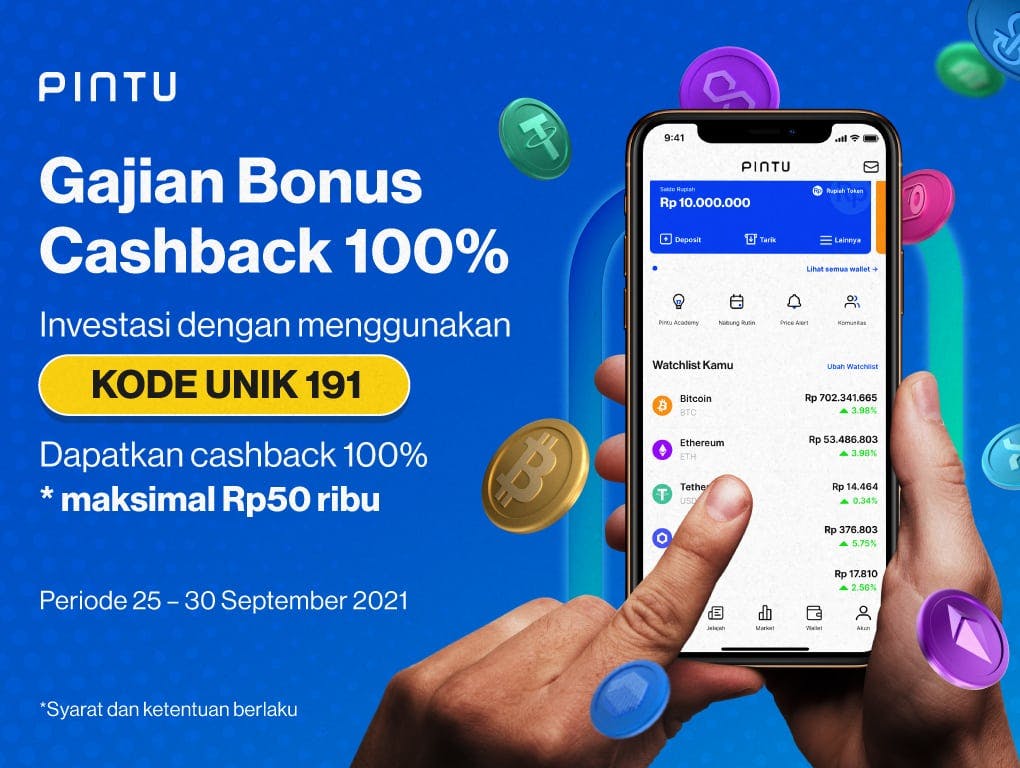 Gambar Gajian Bonus Cashback 100%! Gunakan Kode Unik 191 (Periode 25-30 September 2021)