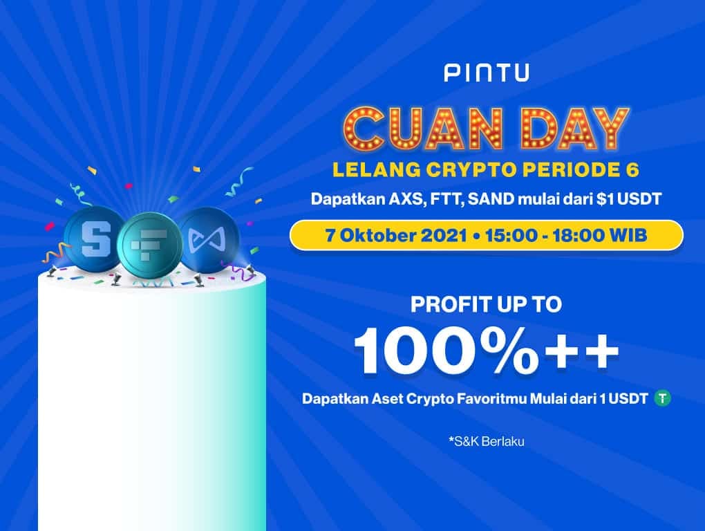 Gambar Cuan Day, Lelang Crypto #6: AXS, FTT, dan SAND