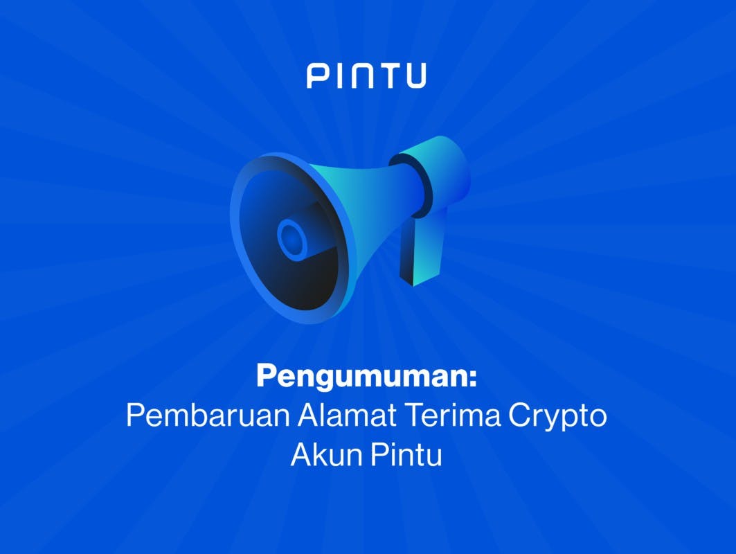 Gambar Pengumuman Penting! Informasi Pembaruan Alamat Terima Crypto Akun Pintu