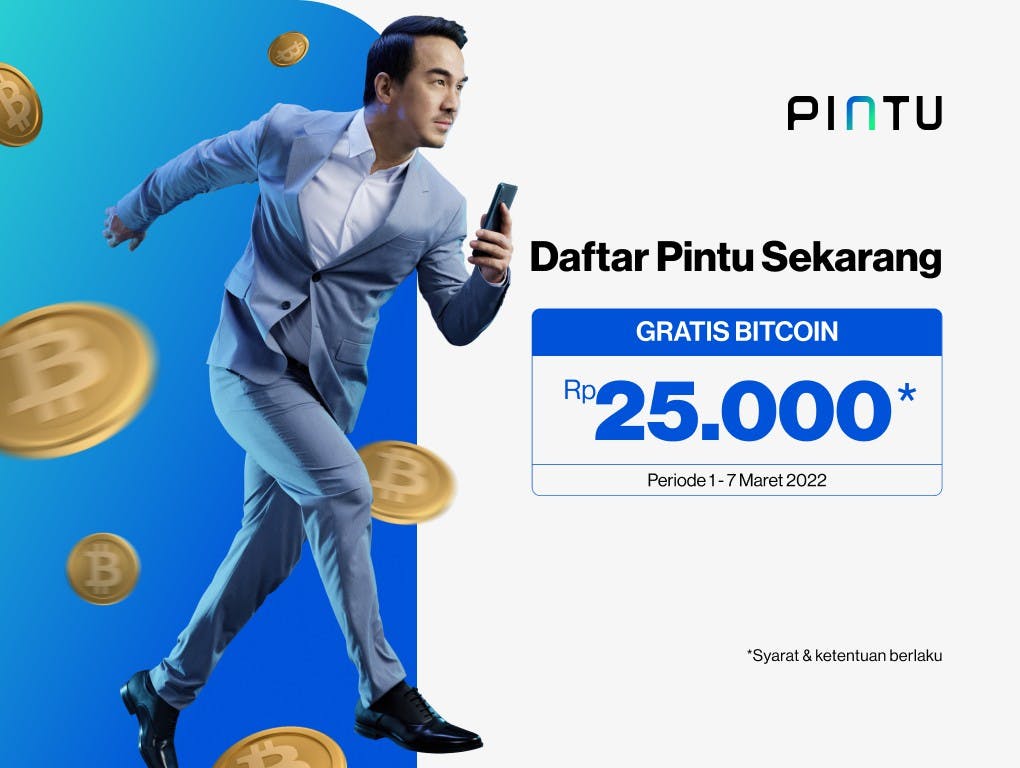 Gambar DAFTAR PINTU SEKARANG, GRATIS BITCOIN Rp25.000