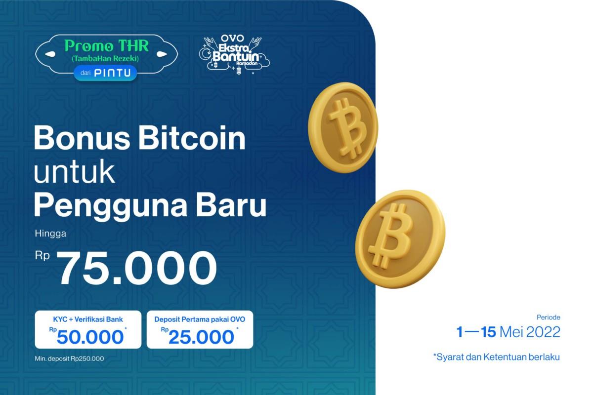 Gambar Daftar & KYC di Pintu, Dapatkan Reward Bitcoin Hingga Rp75k