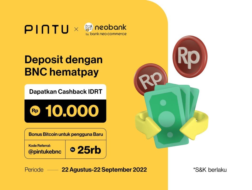 Gambar Dapatkan Cashback IDRT dan Bonus Bitcoin hingga Rp35 Ribu!