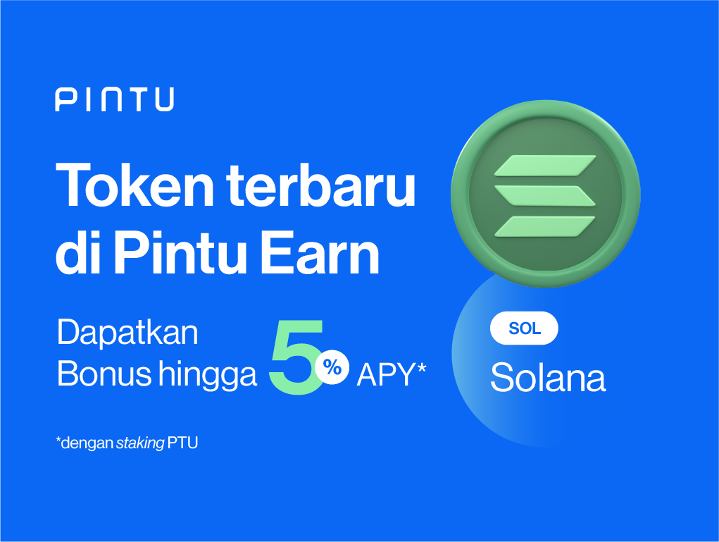 Gambar Dapatkan Bonus Solana (SOL) Hingga 5% APY di Pintu Earn!