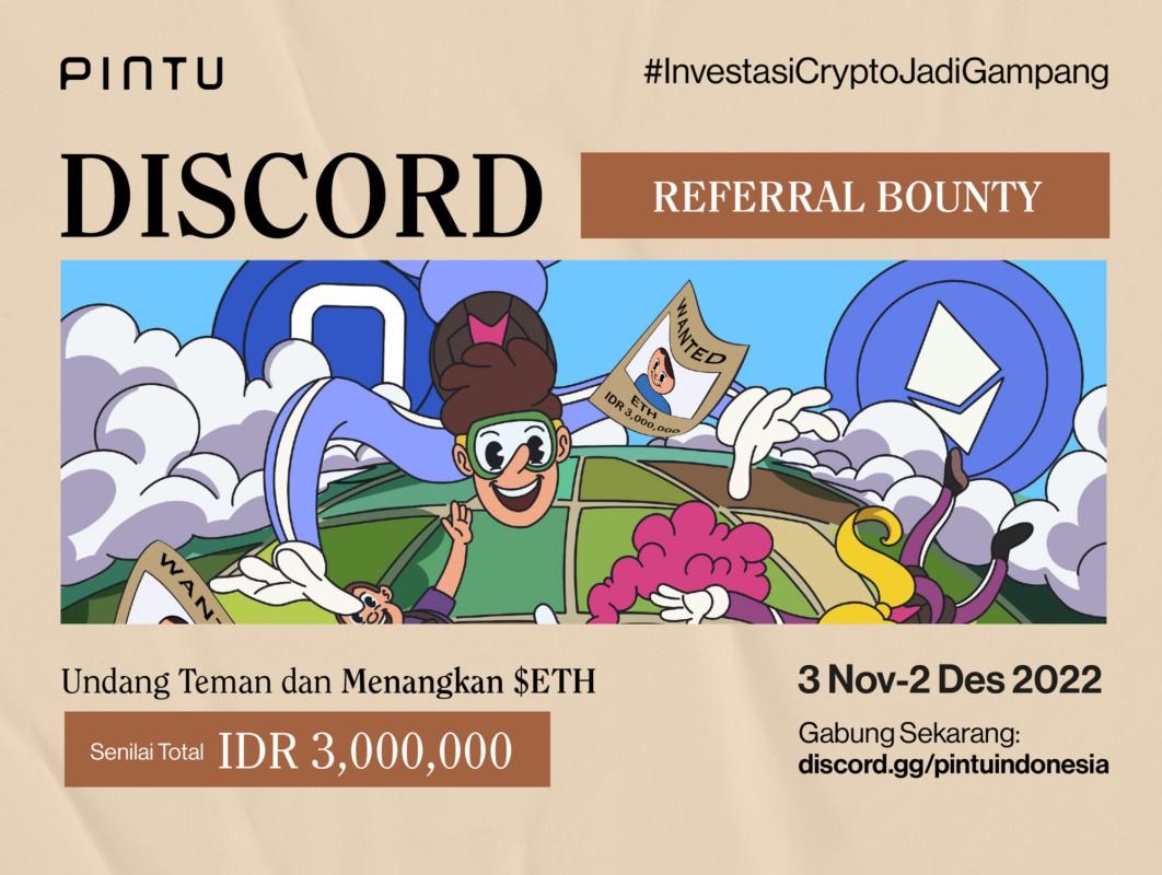 Gambar Pintu Discord Referral Bounty: Undang Teman, Dapatkan ETH Gratis!