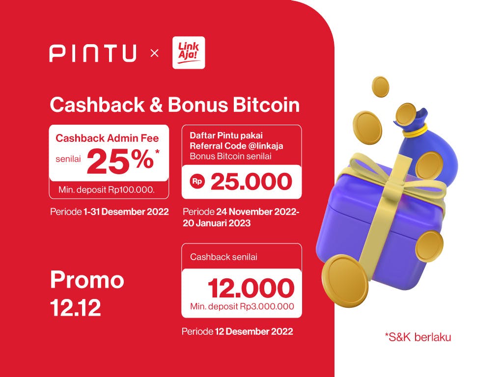 Gambar Promo Pintu x LinkAja Desember 2022: Dapatkan Promo 12.12 dan Cashback Hingga Rp50.000!