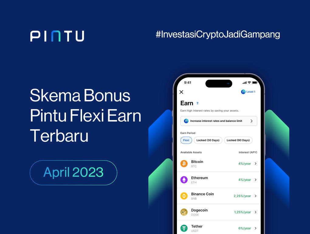 Gambar Skema Bonus APY Pintu Flexi Earn Terbaru