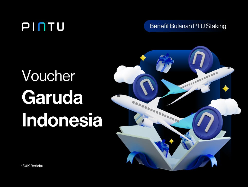 Gambar Dapatkan Voucher Tiket Pesawat Garuda Gratis dengan Staking PTU