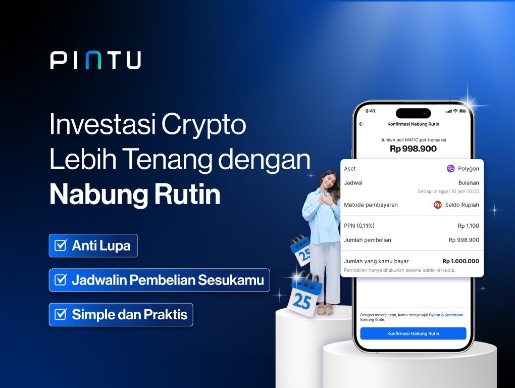 Gambar Pikiran Tenang, Beli Crypto Otomatis Lewat Nabung Rutin!