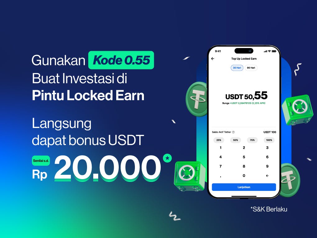 Gambar Dapatkan Bonus USDT dari Pintu Locked Earn! (Edisi Oktober)