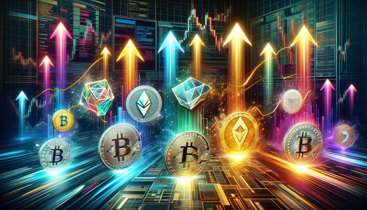 Gambar Crypto Trending Hari Ini (17/2): BTC, VET, STRK, WLD, dan LPT