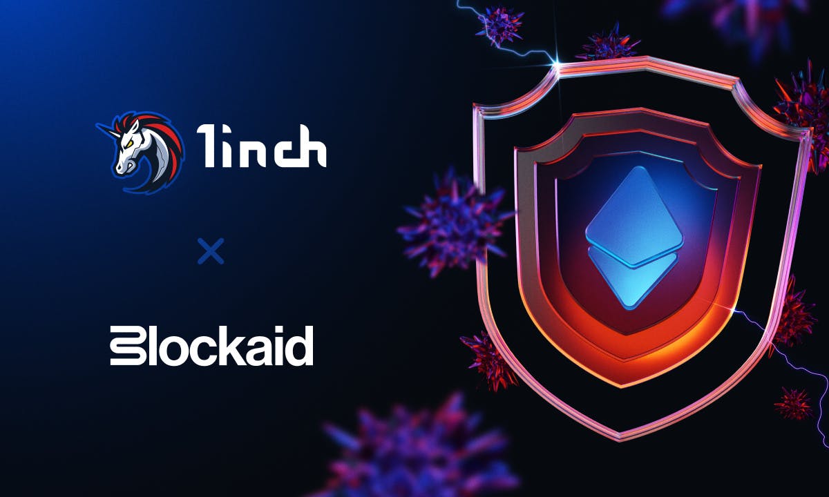 Gambar Kemitraan 1inch dan Blockaid: Tingkatkan Keamanan DeFi dengan API Shield!