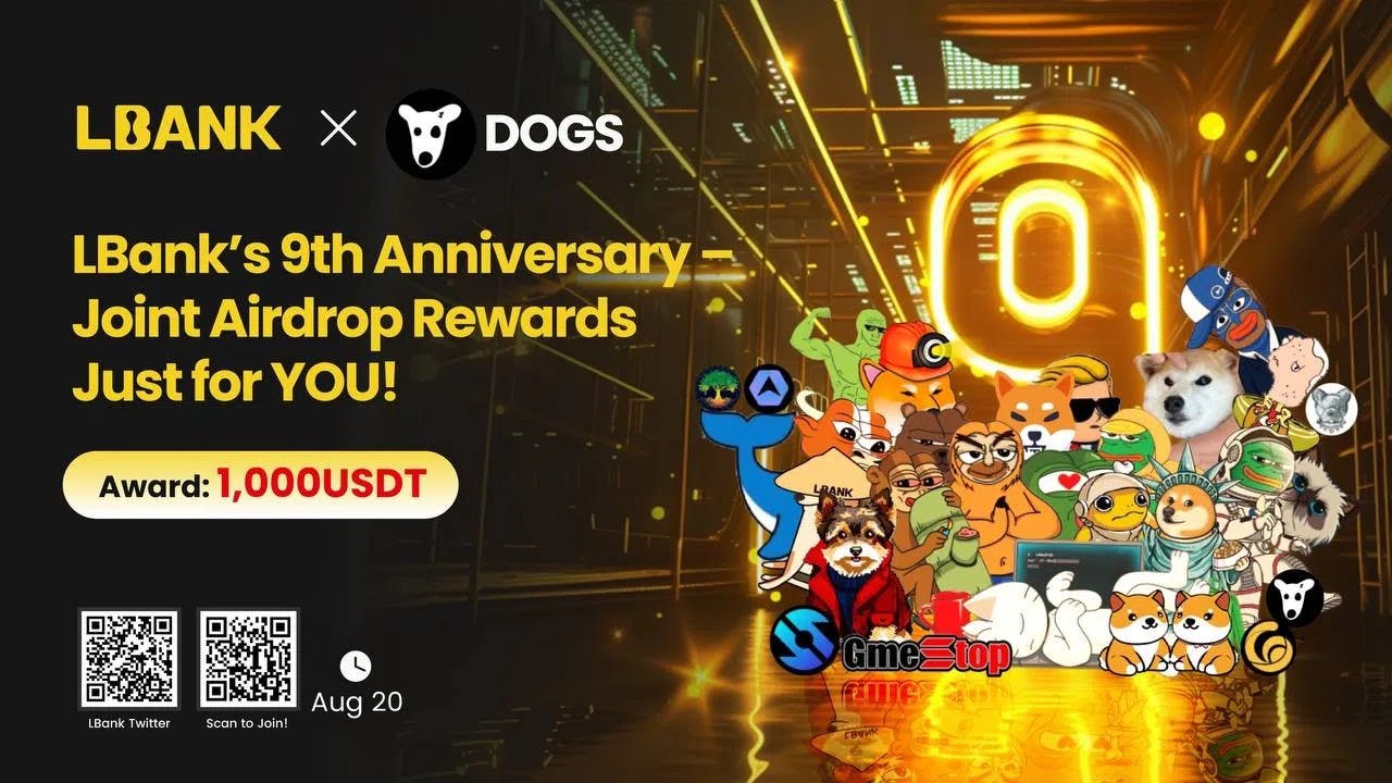 Gambar LBank Rayakan Anniversary ke-9 dengan Reward Spesial bagi Holder $DOGS!