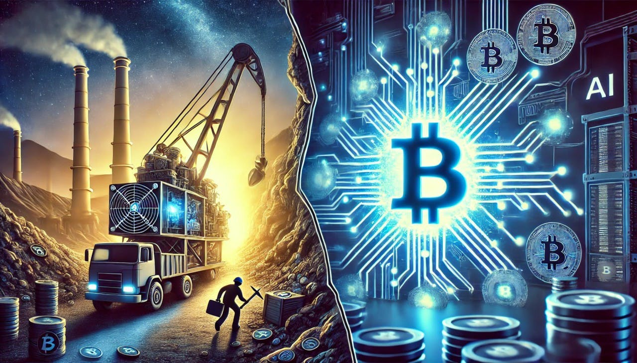 Gambar AI atau Bangkrut? Sektor Penambangan Kripto Cari Opsi di Tengah Penurunan Mining BTC!